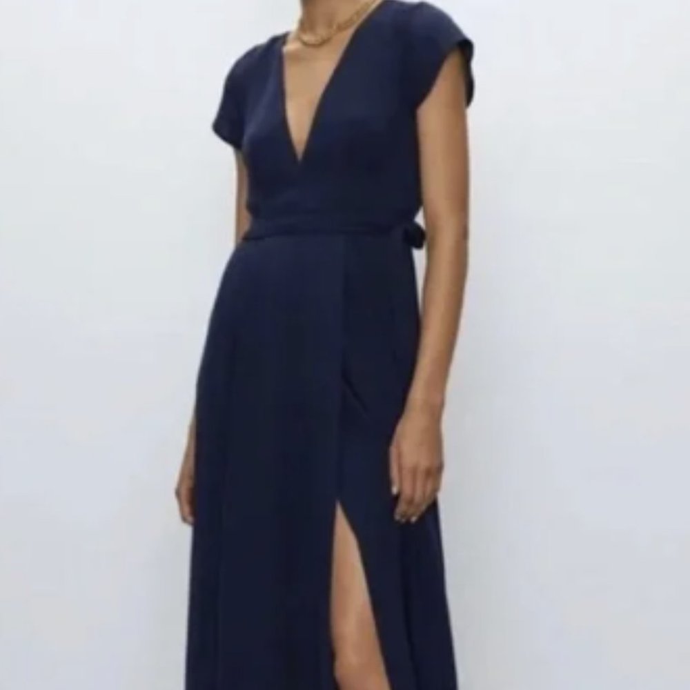 Aritzia Babaton Slit Wrap Dress